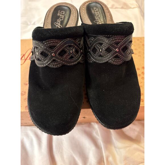Black Suede clogs by Soffe, Euro Soft 8 (EU 39) - Picture 6 of 7